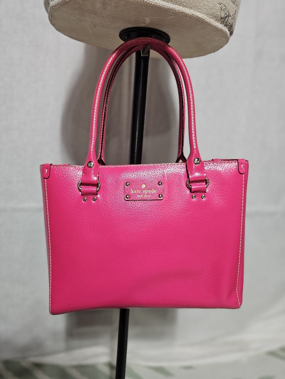 kate spade New York Hot Pink Leather Tote